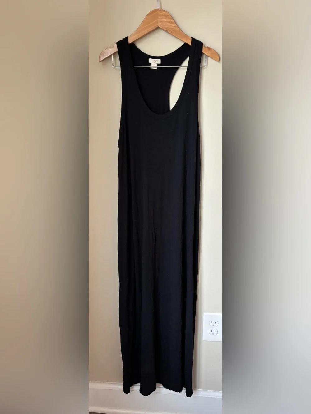 J.Crew Black Sleeveless Maxi Dress